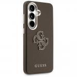 Carcasa Guess Grained Big 4G Metal Logo compatibila cu Samsung Galaxy S26 Plus, Maro 5 - lerato.ro