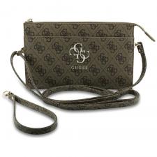 Geanta Clutch Guess 4G Big Logo, 21 x 13.5 x 3.5 cm, Maro