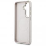 Husa Guess 4G Big Rhinestone Triangle Strap cu MagSafe compatibila cu Samsung Galaxy S26, Roz 8 - lerato.ro