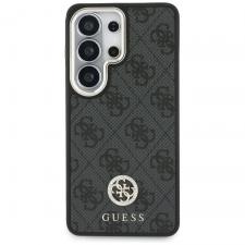Husa Guess 4G Big Rhinestone Triangle Strap cu MagSafe compatibila cu Samsung Galaxy S26 Ultra, Negru