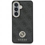Husa Guess 4G Big Rhinestone Triangle Strap cu MagSafe compatibila cu Samsung Galaxy S26, Negru