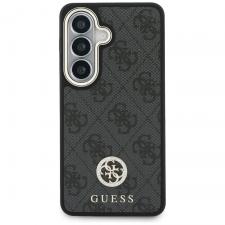 Husa Guess 4G Big Rhinestone Triangle Strap cu MagSafe compatibila cu Samsung Galaxy S26, Negru