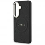 Husa Guess Saffiano Peony Embossed Ring cu MagSafe compatibila cu Samsung Galaxy S26 Plus, Negru 7 - lerato.ro