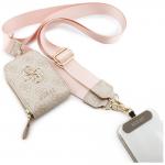 Snur pentru carcase Guess 4G Metal Logo cu portofel, Roz 2 - lerato.ro