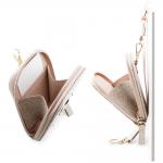 Snur pentru carcase Guess 4G Metal Logo cu portofel, Roz 6 - lerato.ro