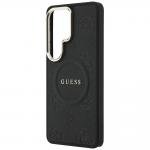 Husa Guess Saffiano Peony Embossed Ring cu MagSafe compatibila cu Samsung Galaxy S26 Ultra, Negru 7 - lerato.ro