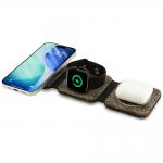 Incarcator wireless 3in1 Guess 4G, Compatibil MagSafe, Incarcare Wireless 15W / 5W / 3W, 2A, USB-C, Maro 4 - lerato.ro
