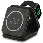 Incarcator wireless 3in1 Guess 4G, Compatibil MagSafe, Incarcare Wireless 15W / 5W / 3W, 2A, USB-C, Negru 2 - lerato.ro