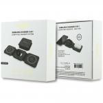 Incarcator wireless 3in1 Guess 4G, Compatibil MagSafe, Incarcare Wireless 15W / 5W / 3W, 2A, USB-C, Negru 6 - lerato.ro