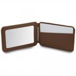 Portofel magnetic cu oglinda si stand Guess 4G Stand Mirror, Compatibil MagSafe, Maro 7 - lerato.ro
