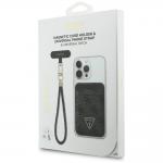Set portofel magnetic si snur telefon Guess Triangle, Compatibil MagSafe, Negru 7 - lerato.ro