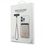 Set portofel magnetic si snur telefon Guess Triangle, Compatibil MagSafe, Roz 7 - lerato.ro