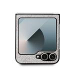Carcasa Guess Leather 4G Metal Log compatibila cu Samsung Galaxy Z Flip 6 / 7 FE, Roz 4 - lerato.ro
