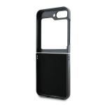 Carcasa Guess Leather 4G Metal Log compatibila cu Samsung Galaxy Z Flip 6 / 7 FE, Roz 8 - lerato.ro
