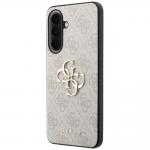 Carcasa Guess Leather 4G Metal Logo compatibila cu Samsung Galaxy A57 5G, Roz 3 - lerato.ro