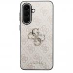 Carcasa Guess Leather 4G Metal Logo compatibila cu Samsung Galaxy A57 5G, Roz 2 - lerato.ro