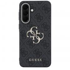 Huse si carcase Samsung , Carcasa Guess Leather 4G Metal Logo compatibila cu Samsung Galaxy A37 5G, Negru, lerato.ro