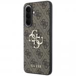 Carcasa Guess Leather 4G Metal Logo compatibila cu Samsung Galaxy A57 5G, Maro 3 - lerato.ro