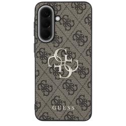Carcasa Guess Leather 4G Metal Logo compatibila cu Samsung Galaxy A57 5G, Maro