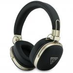 Casti wireless Guess Metal Grained Triangle Logo, ENC, Bluetooth 5.4, Autonomie 26h, USB-C, Negru 2 - lerato.ro