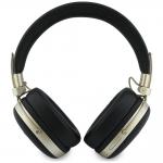 Casti wireless Guess Metal Grained Triangle Logo, ENC, Bluetooth 5.4, Autonomie 26h, USB-C, Negru 4 - lerato.ro