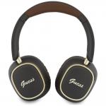 Casti wireless Guess Rectangle Metal Script, ENC, Bluetooth 5.4, Autonomie 26h, USB-C, Maro 5 - lerato.ro