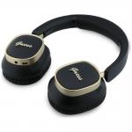 Casti wireless Guess Rectangle Metal Script, ENC, Bluetooth 5.4, Autonomie 26h, USB-C, Negru 6 - lerato.ro