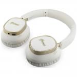 Casti wireless Guess Rectangle Metal Script, ENC, Bluetooth 5.4, Autonomie 26h, USB-C, Alb 3 - lerato.ro