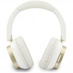 Casti wireless Guess Rectangle Metal Script, ENC, Bluetooth 5.4, Autonomie 26h, USB-C, Alb 4 - lerato.ro