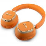 Casti wireless Guess Rectangle Metal Script, ENC, Bluetooth 5.4, Autonomie 26h, USB-C, Portocaliu 3 - lerato.ro