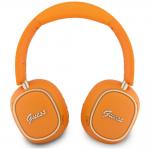 Casti wireless Guess Rectangle Metal Script, ENC, Bluetooth 5.4, Autonomie 26h, USB-C, Portocaliu 5 - lerato.ro