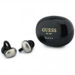 Casti wireless Guess Metalic Finish Electropated Parts Classic Logo, OWS, Bluetooth 5.4, 300 mAh, USB-C, IPX4, Negru 5 - lerato.ro