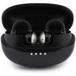 Casti wireless Guess Metalic Finish Electropated Parts Classic Logo, OWS, Bluetooth 5.4, 300 mAh, USB-C, IPX4, Negru 2 - lerato.ro