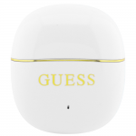 Casti wireless Guess Glossy Gold Line, TWS, Bluetooth 5.4, 200 mAh, USB-C, Alb 3 - lerato.ro