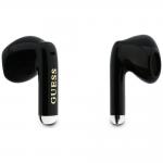 Casti wireless Guess Glossy Gold Line, TWS, Bluetooth 5.4, 200 mAh, USB-C, Negru 6 - lerato.ro