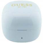 Casti wireless Guess Script Metal Logo, TWS, Bluetooth 5.4, 180 mAh, USB-C, IPX4, Albastru 3 - lerato.ro