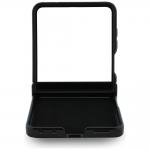 Husa Guess Magnetic Ring Stand Grained Classic Logo cu MagSafe compatibila cu Samsung Galaxy Z Flip 8, Bej 7 - lerato.ro