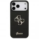 Carcasa Guess Fixed Glitter Big 4G compatibila cu iPhone 17 Pro Max / 18 Pro Max, Negru 2 - lerato.ro