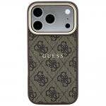 Carcasa Guess Embossed 4G Classic cu MagSafe compatibila cu iPhone 17 Pro Max / 18 Pro Max, Maro 2 - lerato.ro