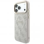 Carcasa Guess Embossed 4G Classic cu MagSafe compatibila cu iPhone 17 Pro Max / 18 Pro Max, Roz 3 - lerato.ro