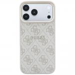 Carcasa Guess Embossed 4G Classic cu MagSafe compatibila cu iPhone 17 Pro Max / 18 Pro Max, Roz 2 - lerato.ro