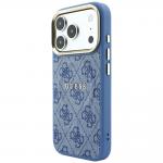 Carcasa Guess Embossed 4G Classic cu MagSafe compatibila cu iPhone 17 Pro Max / 18 Pro Max, Albastru 3 - lerato.ro