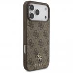 Husa Guess 4G Small Classic Logo cu MagSafe compatibila cu iPhone 18 Pro Max / 17 Pro Max, Maro 5 - lerato.ro