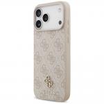 Husa Guess 4G Small Classic Logo cu MagSafe compatibila cu iPhone 18 Pro Max / 17 Pro Max, Roz 3 - lerato.ro
