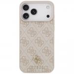 Husa Guess 4G Small Classic Logo cu MagSafe compatibila cu iPhone 18 Pro Max / 17 Pro Max, Roz 2 - lerato.ro