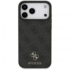 Husa Guess 4G Small Classic Logo cu MagSafe compatibila cu iPhone 18 Pro Max / 17 Pro Max, Negru