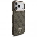 Husa Guess 4G Triangle Logo cu MagSafe compatibila cu iPhone 18 Pro Max / 17 Pro Max, Maro 5 - lerato.ro