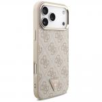 Husa Guess 4G Triangle Logo cu MagSafe compatibila cu iPhone 18 Pro Max / 17 Pro Max, Rose Gold 5 - lerato.ro