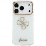 Husa Guess IML 4G Script compatibila cu iPhone 18 Pro Max / 17 Pro Max, Alb 2 - lerato.ro