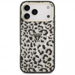 Husa Guess IML Leopard Glitter Triangle Logo cu MagSafe compatibila cu iPhone 18 Pro Max / 17 Pro Max, Negru 2 - lerato.ro